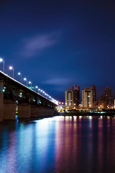 Ночной Иркутск мост