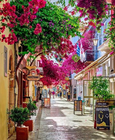 Нафплион Греция улочки