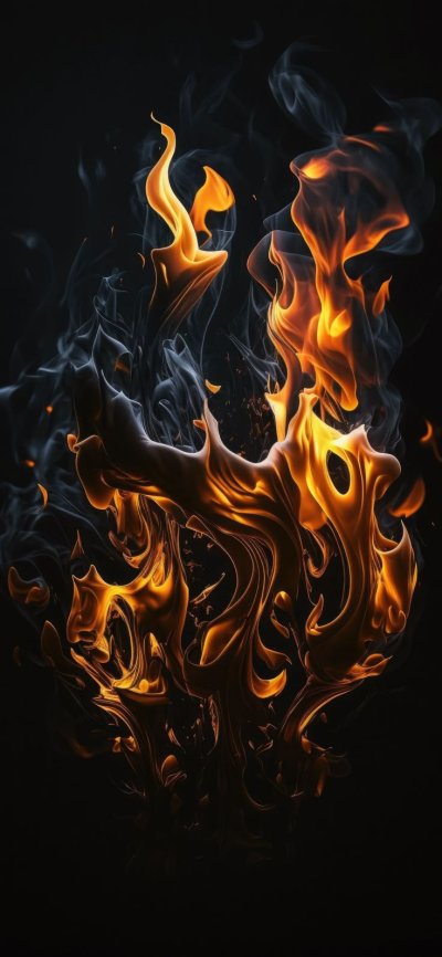 Заставка на телефон огонь