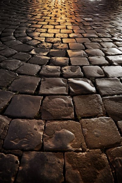 Мокрая брусчатка